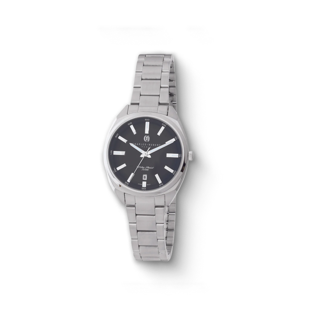 Charles-Hubert Stainless Steel Quartz Watch 7023-B