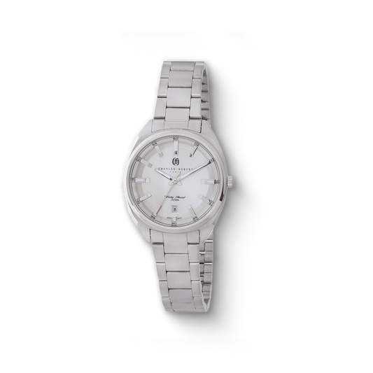 Charles-Hubert Stainless Steel Quartz Watch 7023-W