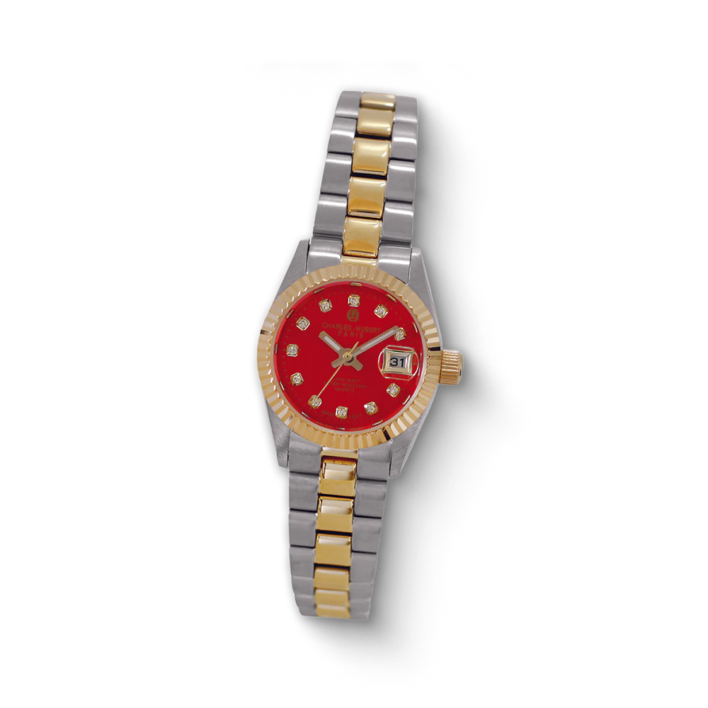 Charles-Hubert Two-Tone Stainless Steel Quartz Watch 7040-T