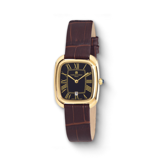 Charles-Hubert Gold-Plated Stainless Steel Quartz Watch 6963-B