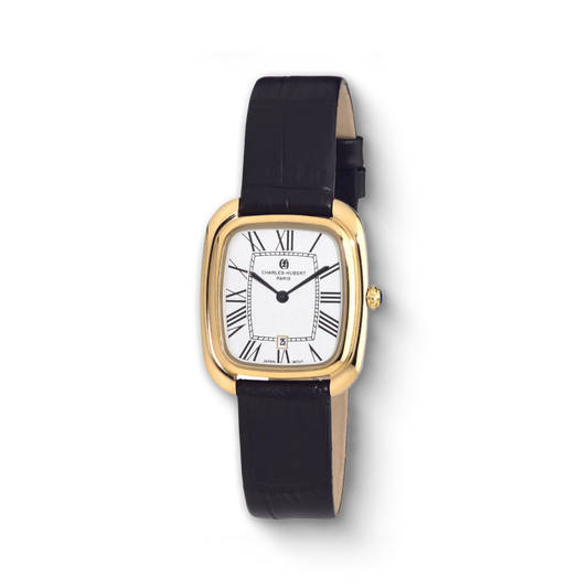 Charles-Hubert Gold-Plated Stainless Steel Quartz Watch 6963-G