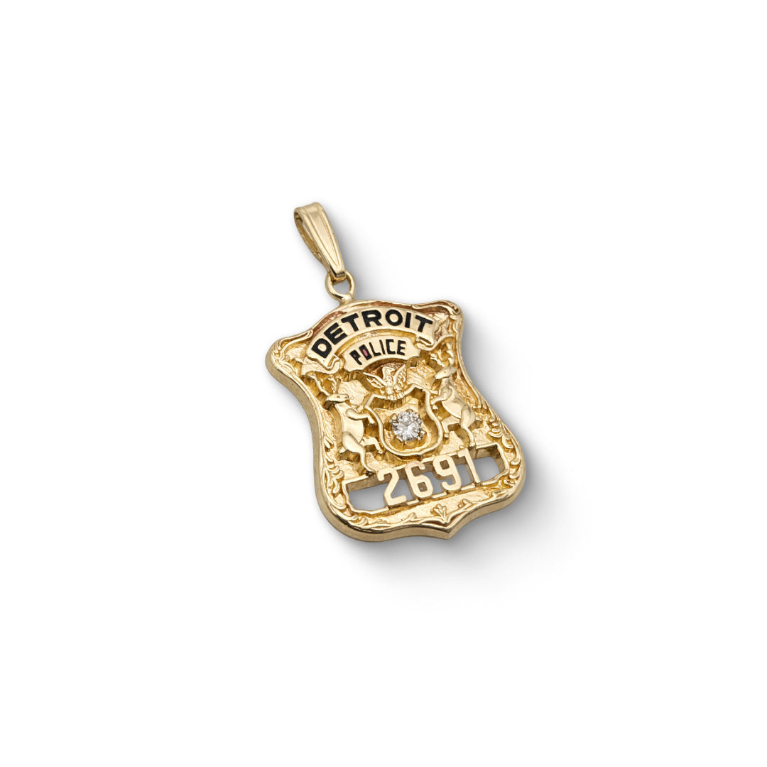 Detroit Police Department Badge Pendant