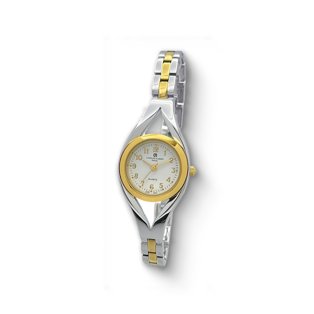 Charles-Hubert Two-Tone Quartz Watch 6928-T