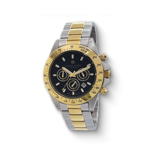 Charles-Hubert Two-Tone Stainless Steel Chronograph Quartz Watch 4032-T