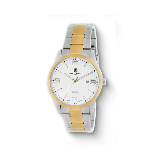 Charles-Hubert Two-Tone Stainless Steel Quartz Watch 4031-W