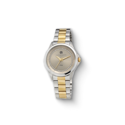 Charles-Hubert Two-Tone Stainless Steel Quartz Watch 6918-G