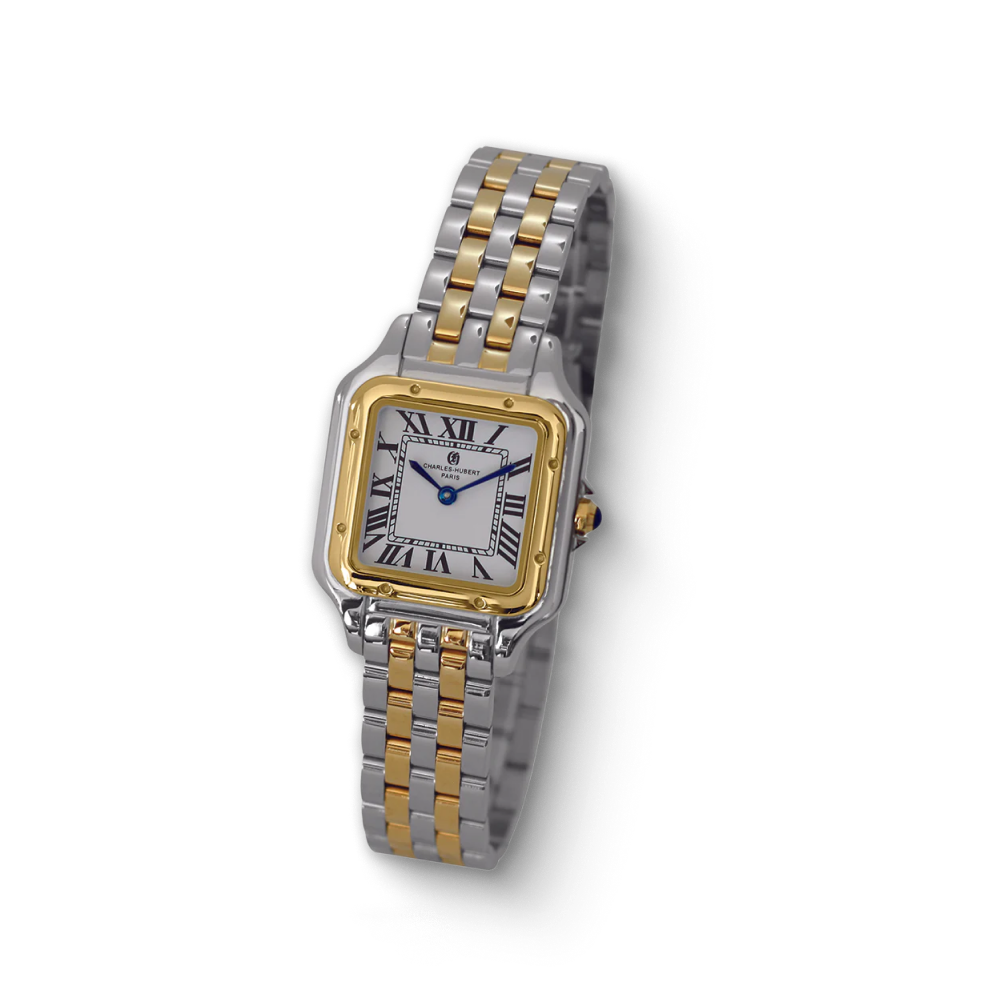 Charles Hubert Gold-Plated Stainless Steel Quartz Watch