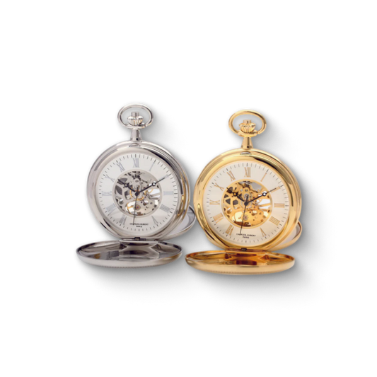 Charles Hubert Double Half Hunter Mechanical Pocket Watch 3953-W