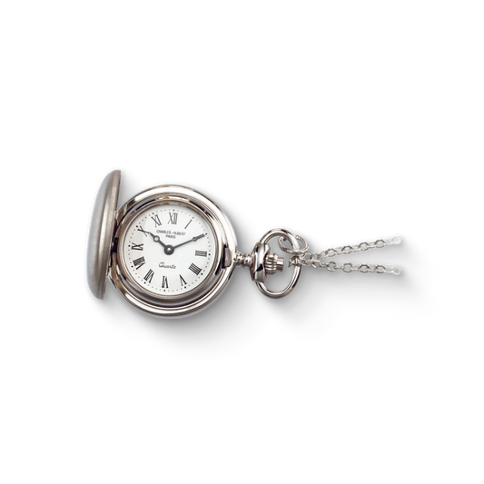 Charles Hubert Full Hunter Quartz Pendant Watch 6766
