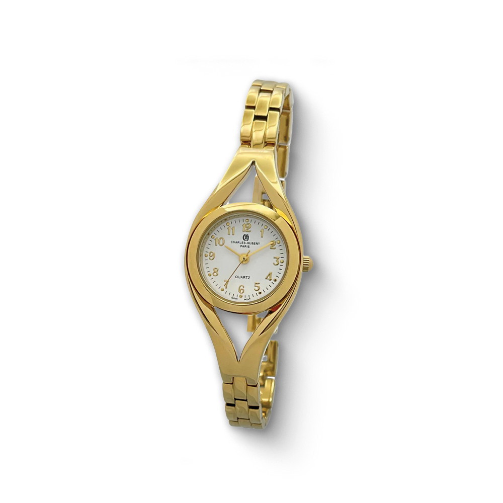 Charles Hubert Gold-Plated Quartz Watch 6928-G