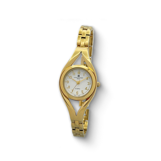 Charles Hubert Gold-Plated Quartz Watch 6928-G