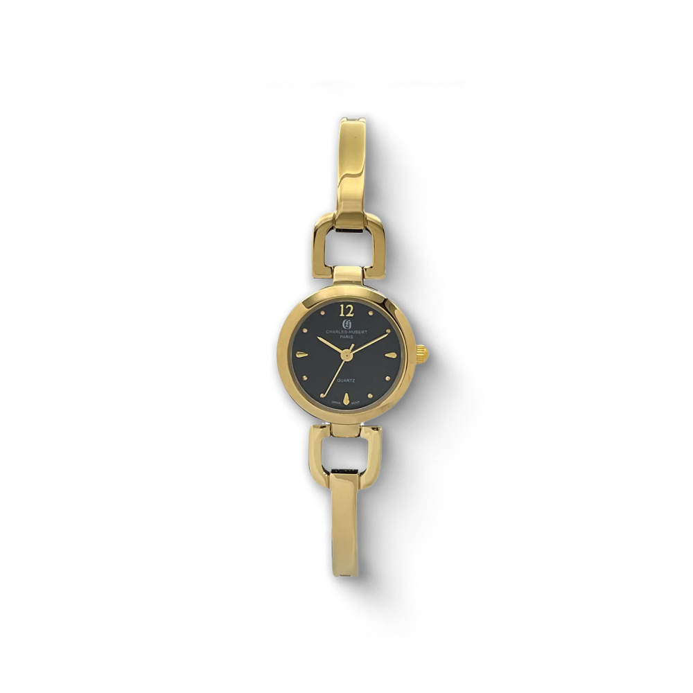 Charles Hubert Gold-Plated Quartz Watch 6929-B