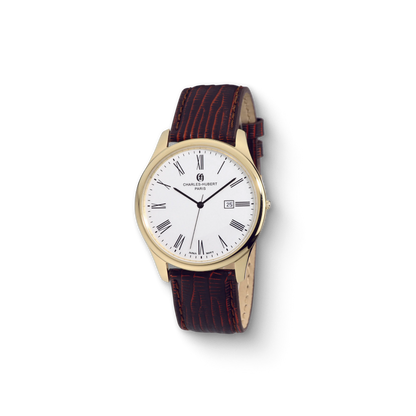 Charles Hubert Gold-Plated Stainless Steel Quartz Watch