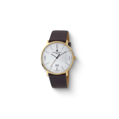 Charles Hubert Gold-Plated Stainless Steel Quartz Watch