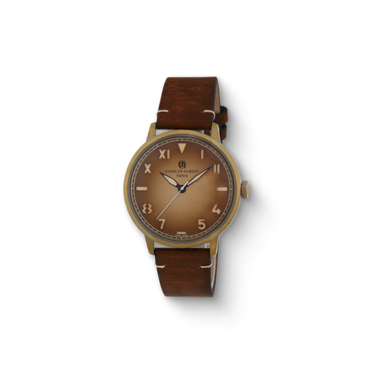 Charles Hubert Gold-Plated Stainless Steel Quartz Watch 4014-A