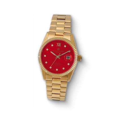 Charles Hubert Gold-Plated Stainless Steel Quartz Watch 4040-G