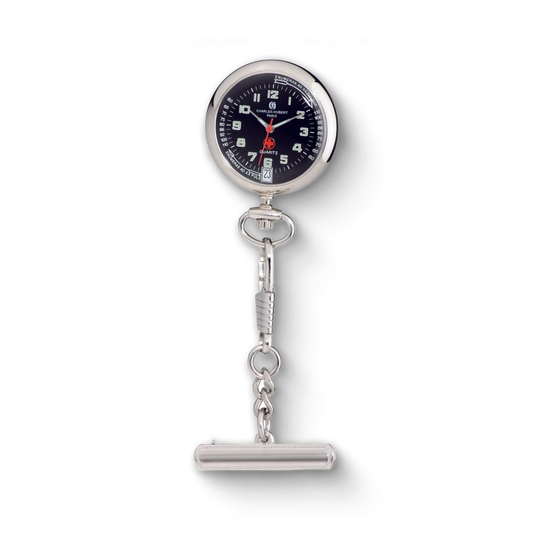 Charles Hubert Open Face Quartz Nurse Watch 6901-B
