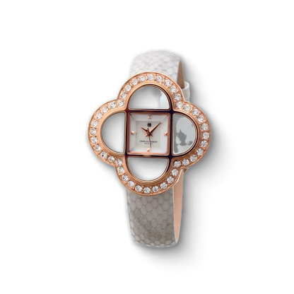 Charles Hubert Rose Gold Plated Stainless Steel Quartz Watch 6840-W