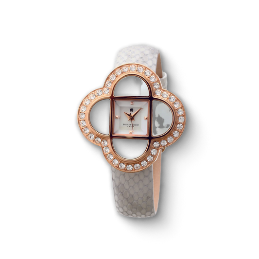 Charles Hubert Rose Gold Plated Stainless Steel Quartz Watch 6840-W