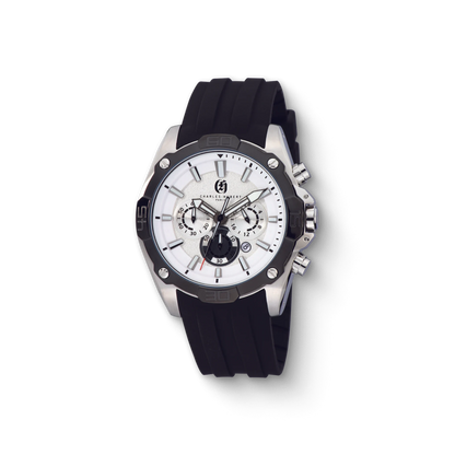 Charles Hubert Stainless Steel Chronograph Quartz Watch