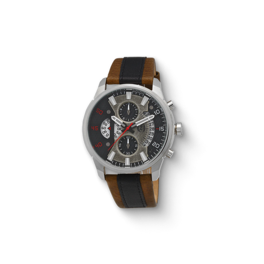 Charles Hubert Stainless Steel Chronograph Quartz Watch 4007-G