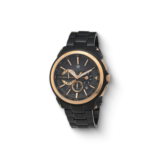 Charles Hubert Stainless Steel Chronograph Quartz Watch 4009-B