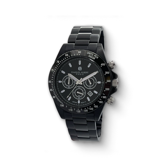 Charles Hubert Stainless Steel Chronograph Quartz Watch 4032-B