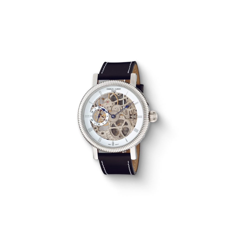 Charles Hubert Stainless Steel Mechanical Watch 3737-W