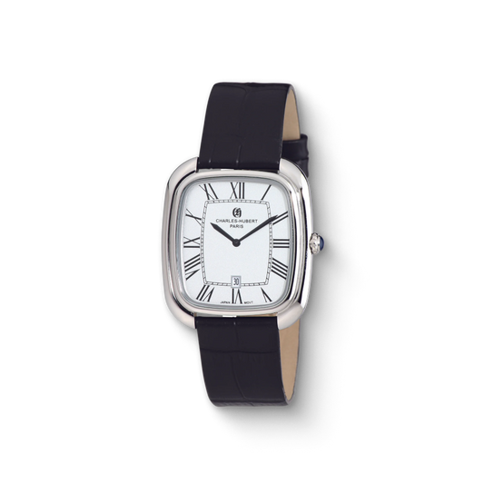 Charles Hubert Stainless Steel Quartz Watch 3963-W