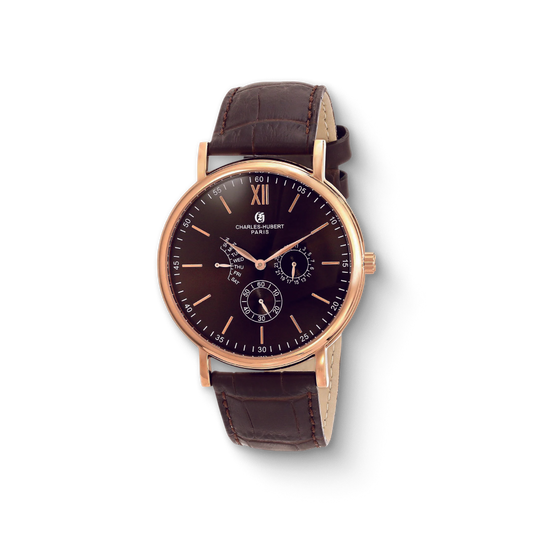 Charles Hubert Stainless Steel Quartz Watch 3969-A
