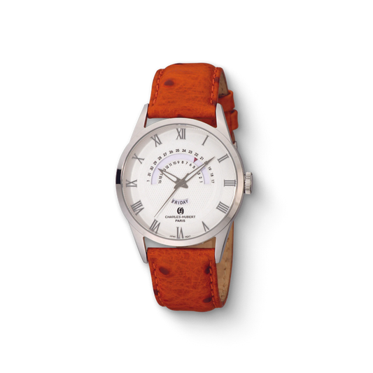 Charles Hubert Stainless Steel Quartz Watch 3980-W
