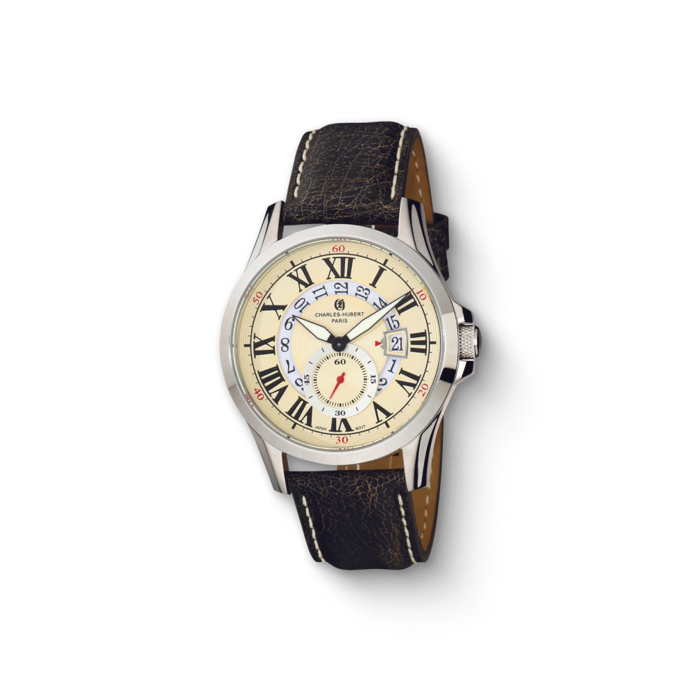 Charles Hubert Stainless Steel Quartz Watch 3996-RG