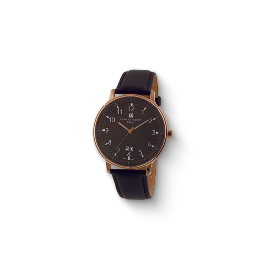 Charles Hubert Stainless Steel Quartz Watch 4000-RG