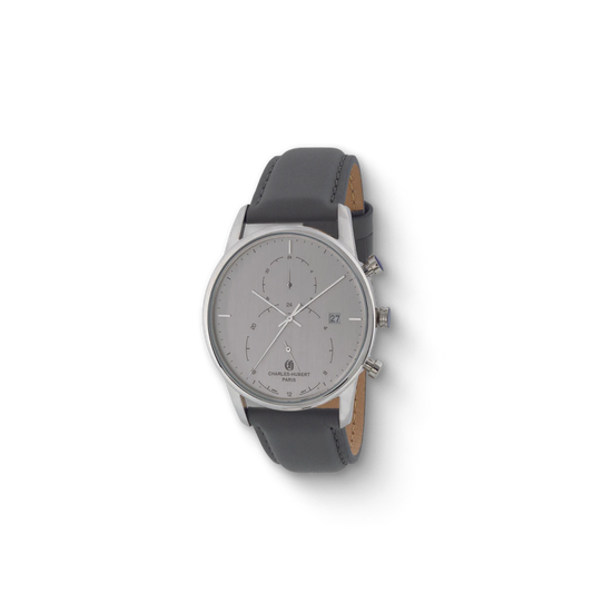 Charles Hubert Stainless Steel Quartz Watch 4001-S