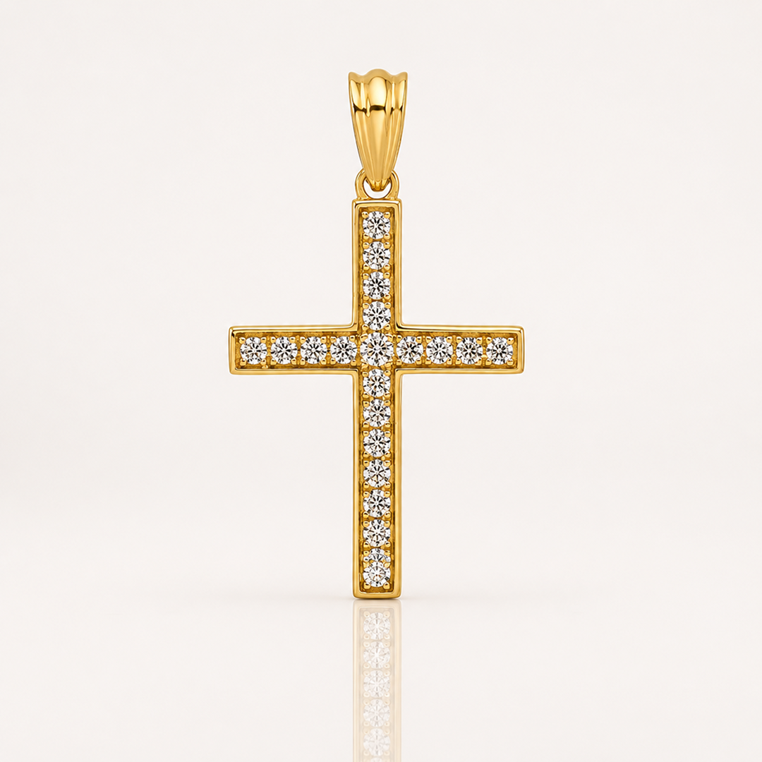 True Origin Lab Grown Diamond VS+ F+ Complete Cross Pendant