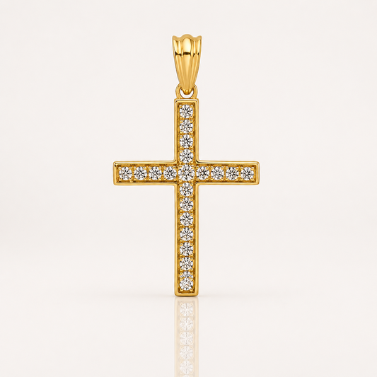 True Origin Lab Grown Diamond VS+ F+ Complete Cross Pendant
