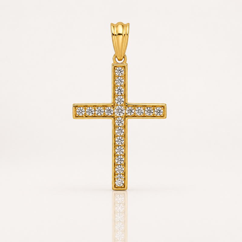 True Origin Lab Grown Diamond VS+ F+ Complete Cross Pendant
