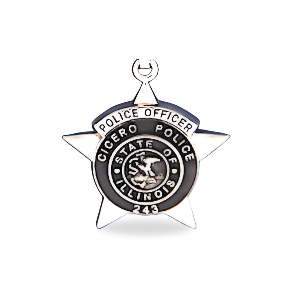 Cicero Illinois Police Dept. Badge Pendant