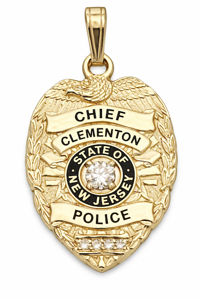 Clementon Police Department Badge Pendant