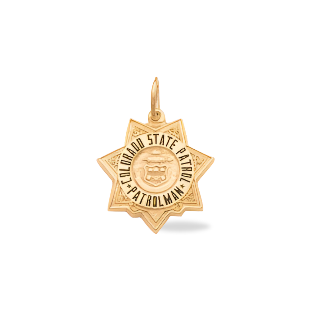 Colorado Small Badge Pendant - Gold