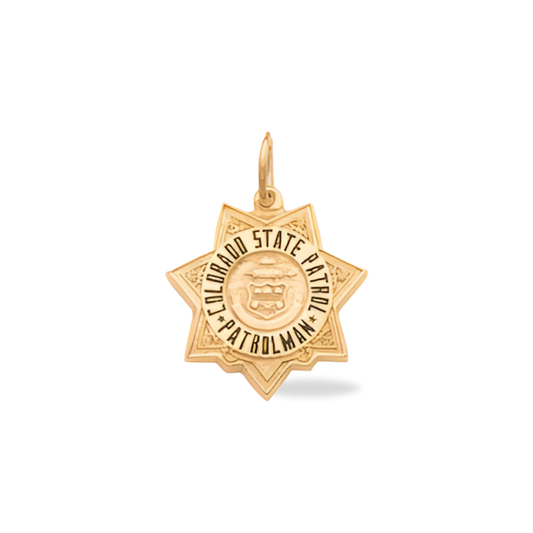 Colorado Medium Badge Pendant - Gold