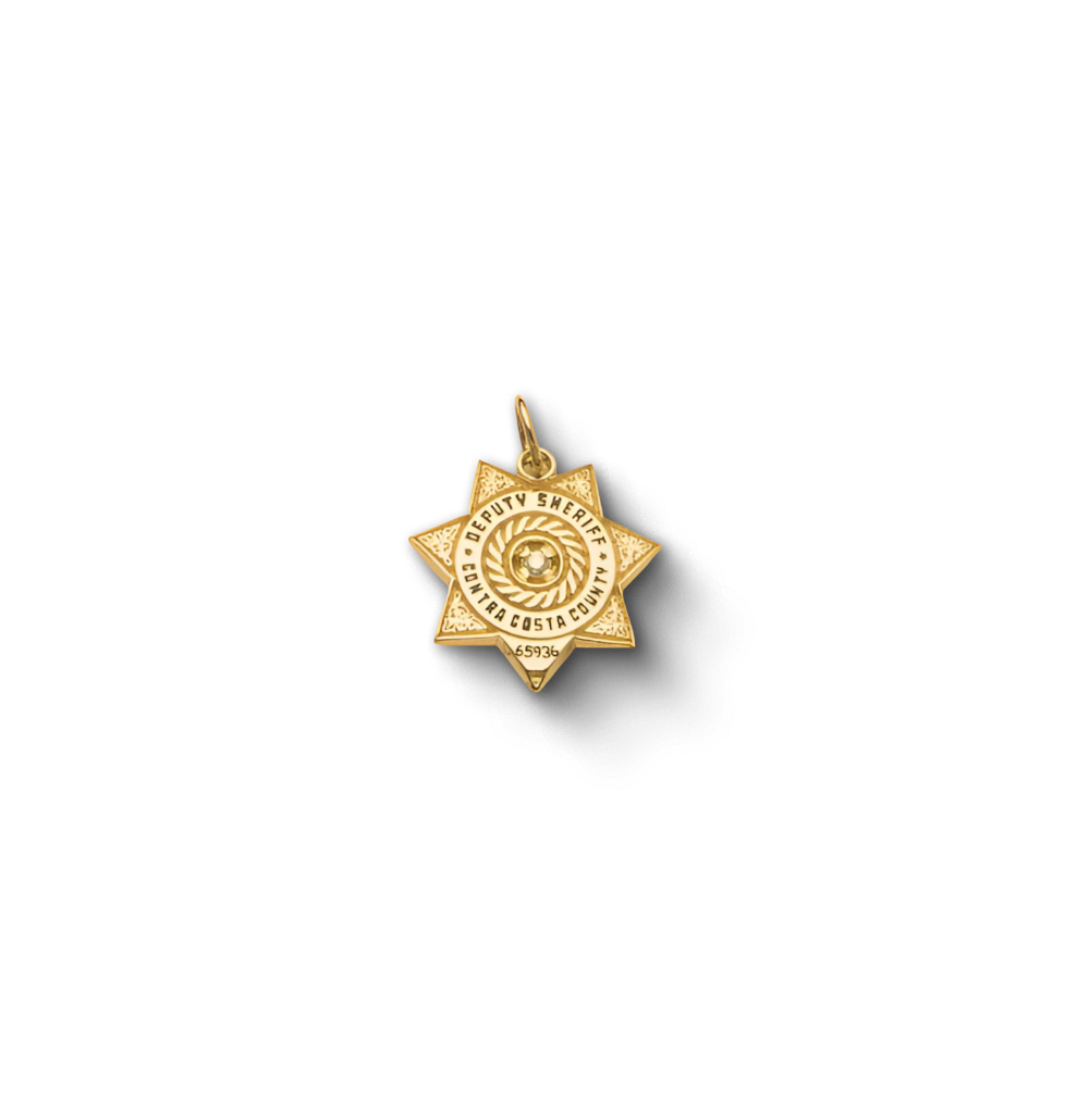 Contra Costa Sheriff Department Star Badge Pendant