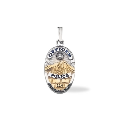 Custom Law Enforcement Police & Fire Dept. Badge Pendant