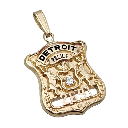 Detroit Police Department Badge Pendant