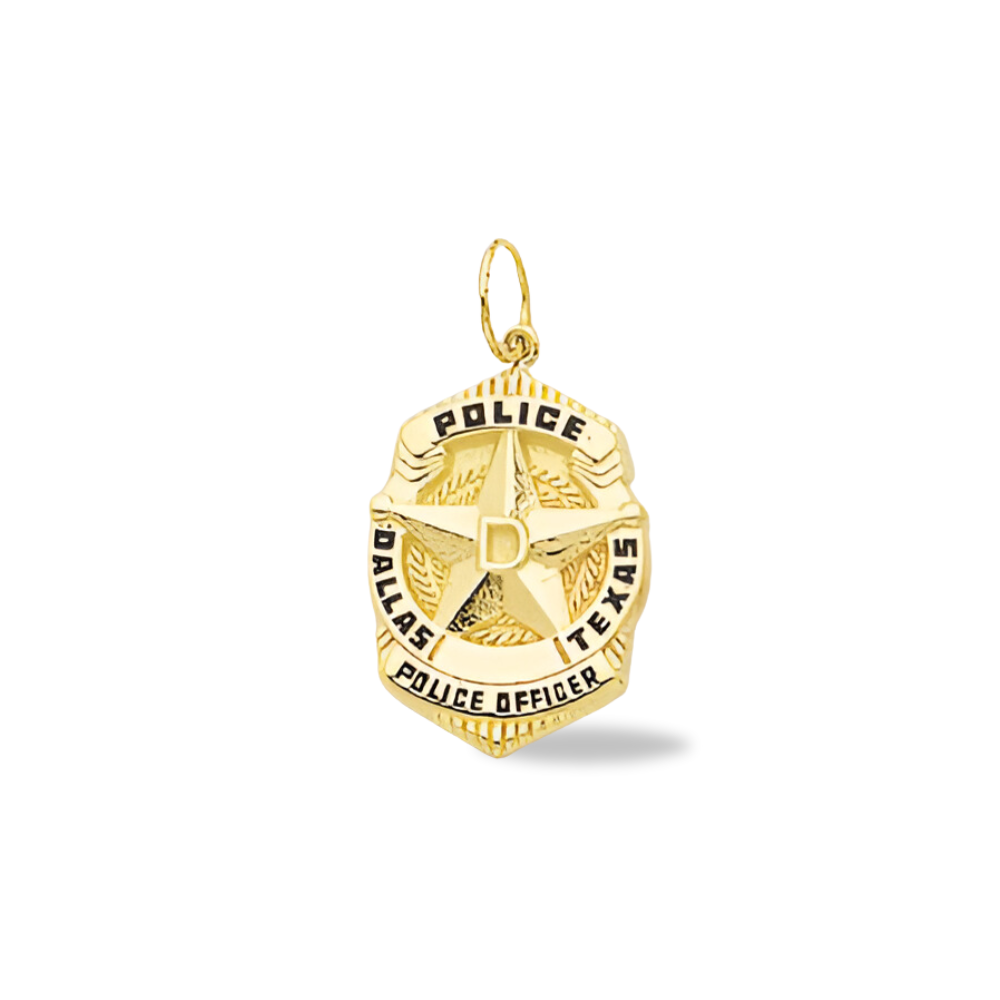 DPD Medium Badge Pendant - Gold