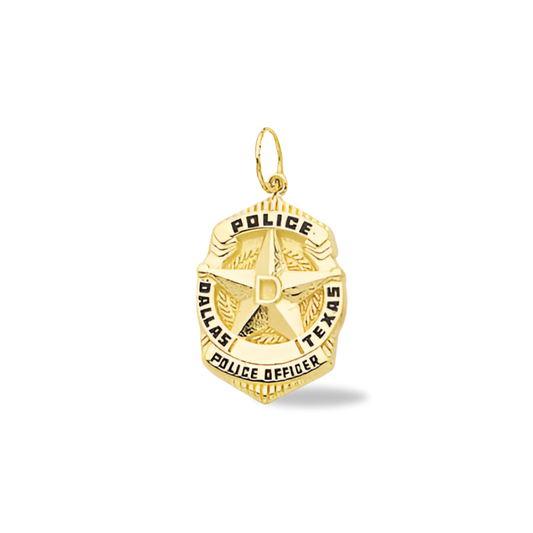 DPD Medium Badge Pendant - Gold