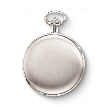 Charles Hubert Stainless Steel Full Hunter Quartz Pocket Watch DWA049