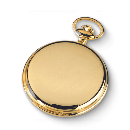 Charles Hubert Gold Plated Double Full Hunter Mechanical Pocket Watch DWA061