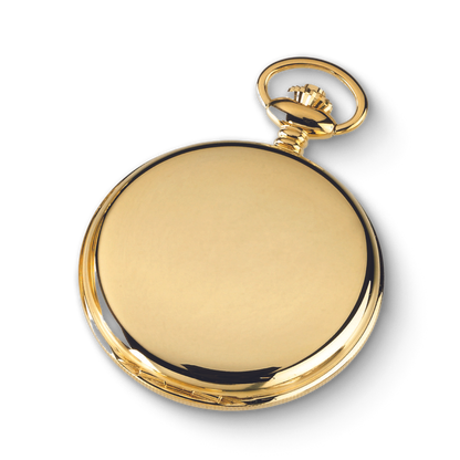 Charles Hubert Gold Plated Double Full Hunter Mechanical Pocket Watch DWA063