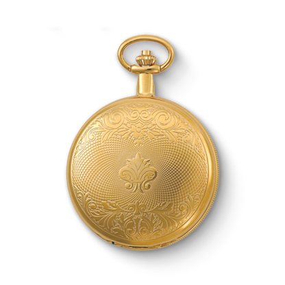 Charles Hubert Gold Plated Double Full Hunter Mechanical Pocket Watch DWA066